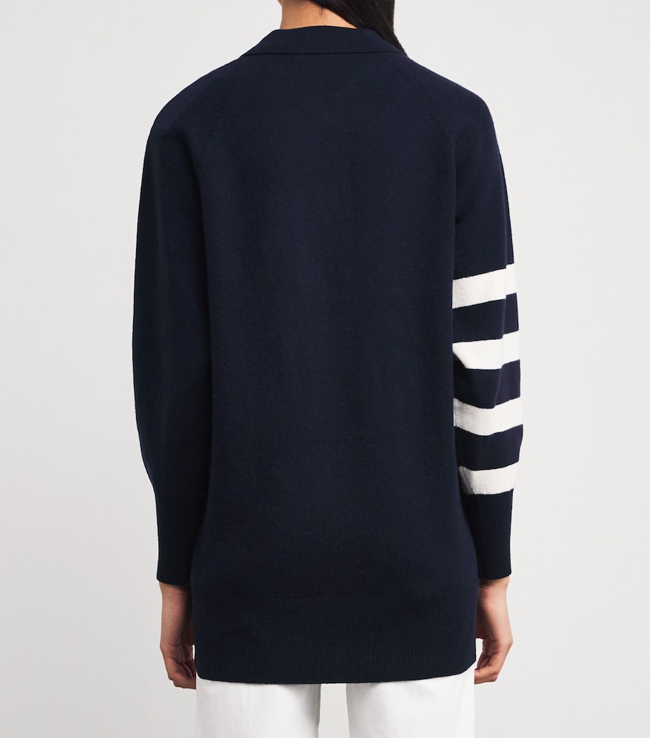 Wool-Blend Rugby Tunic Sweater NAVY MULTI Image 4