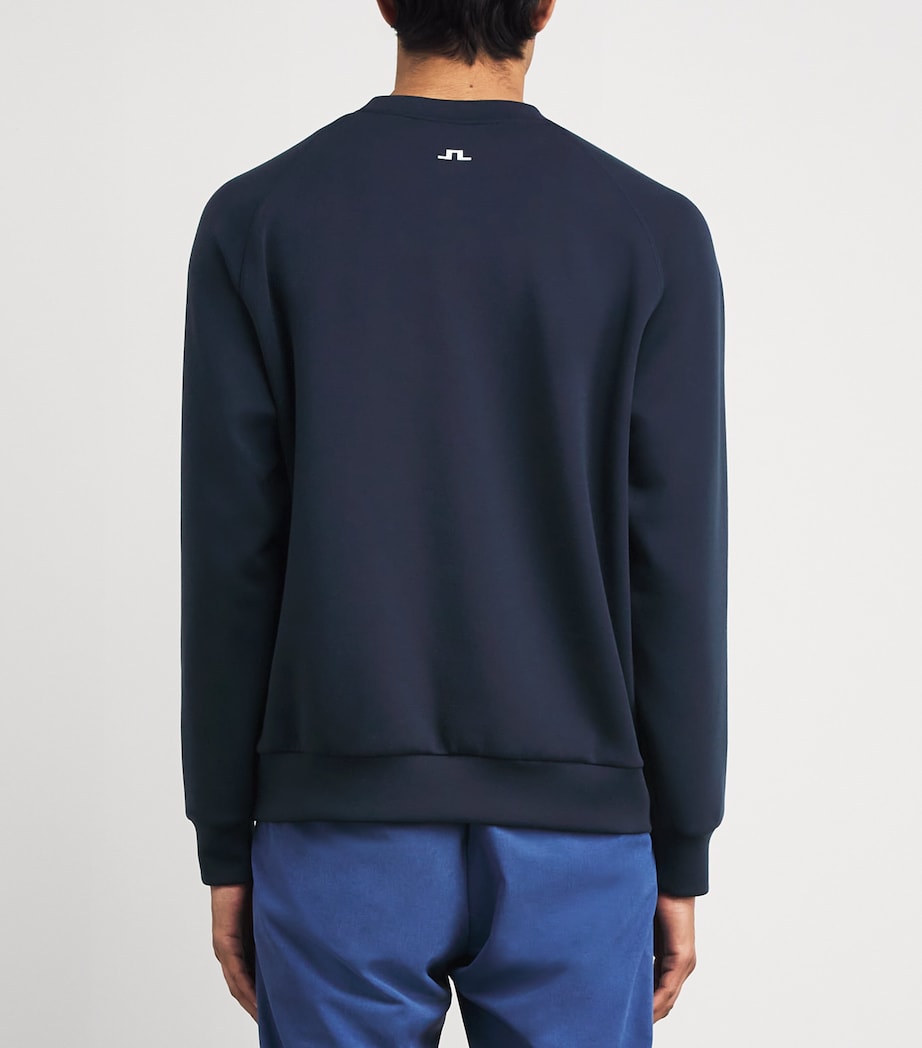 J Lindeberg Mens Finn Crew-Neck Sweatshirt Jl Navy Image 5