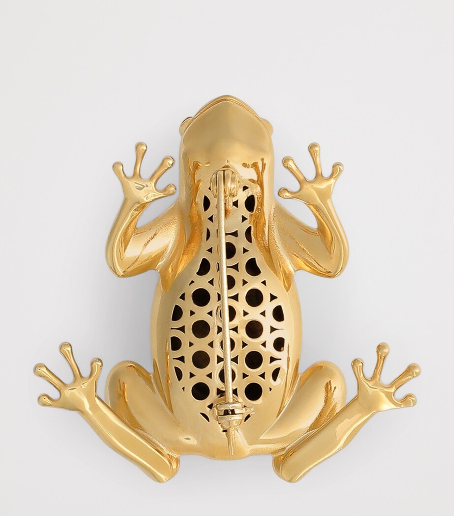 Embellished Frog Brooch ZOO00-GOLD Image 3