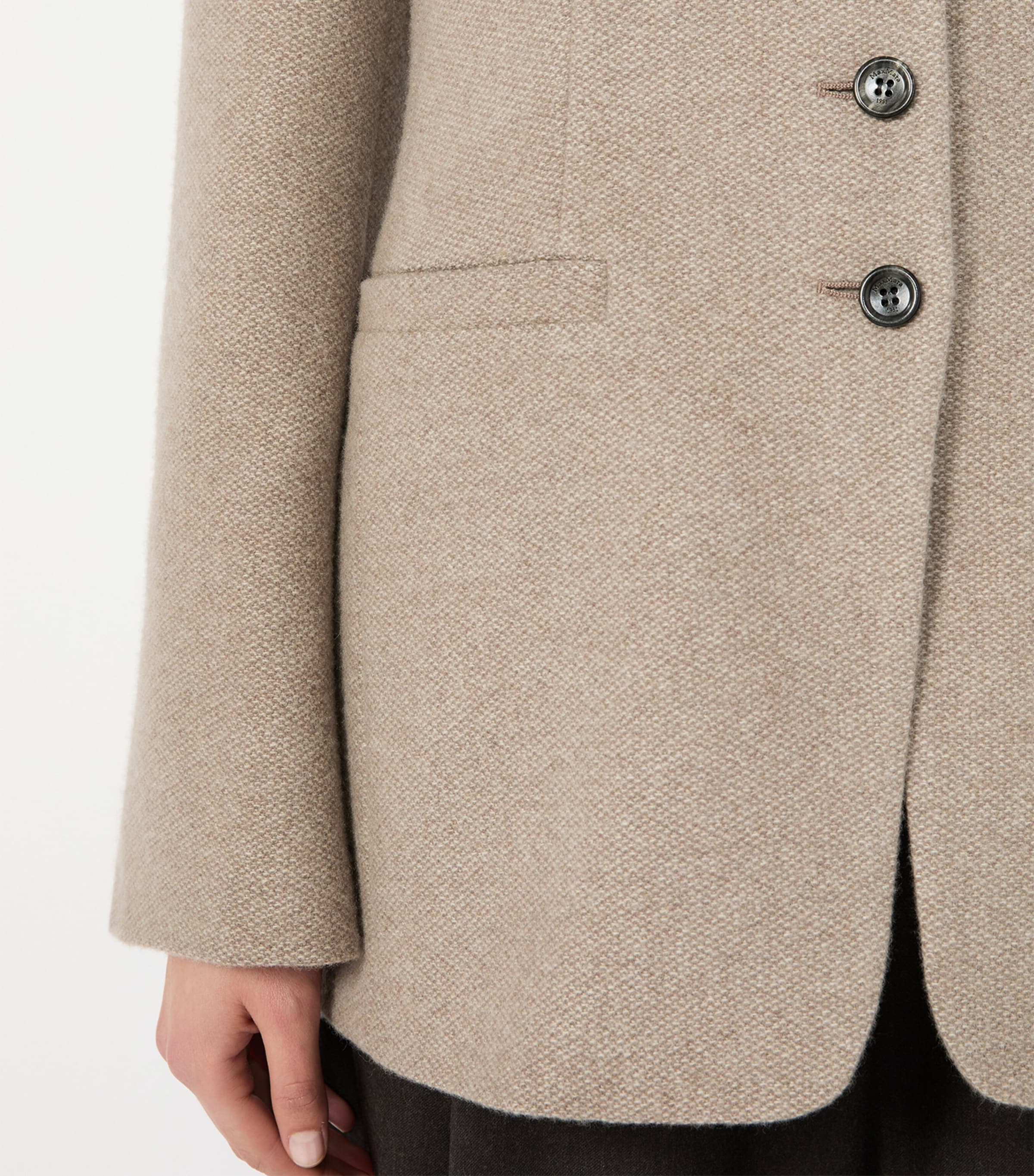 Max Mara Womens Cashmere Jacket Sand Image 6