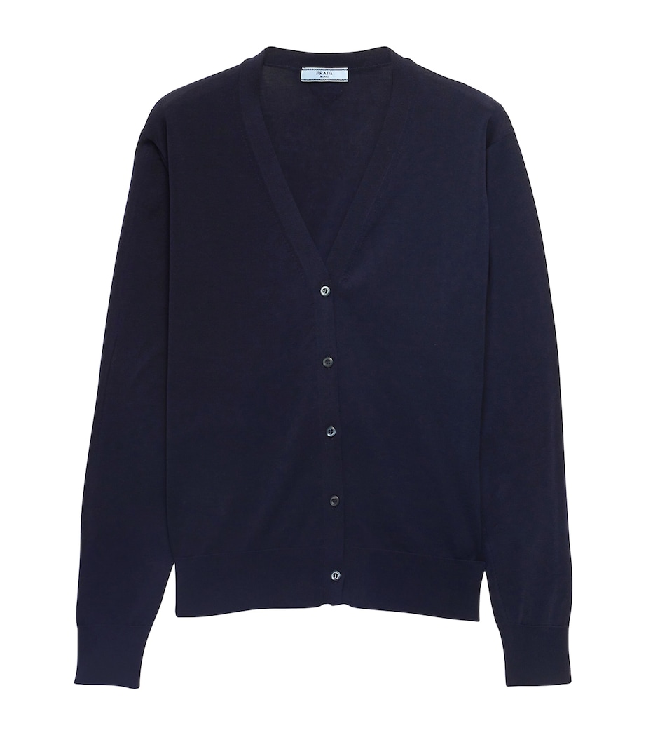 Cotton V-Neck Cardigan F0008 Image 1