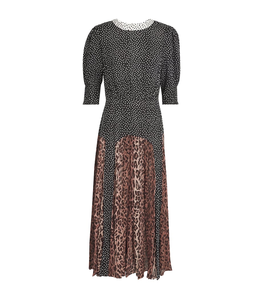 Printed Meg Midi Dress LEOPARD POLKA DOT Image 1