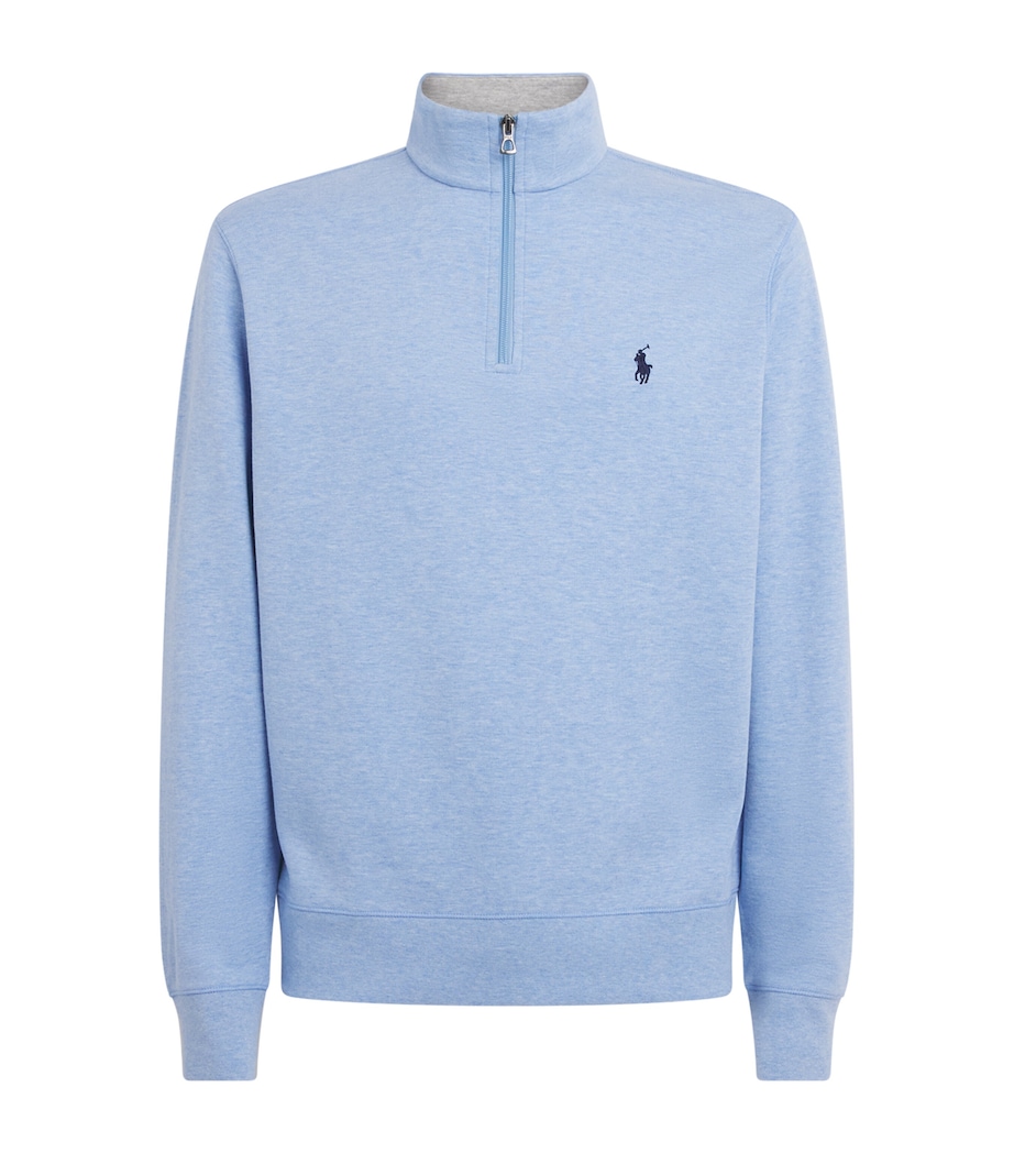 Polo Ralph Lauren Mens Cotton Quarter-Zip Sweater Isle Image 1