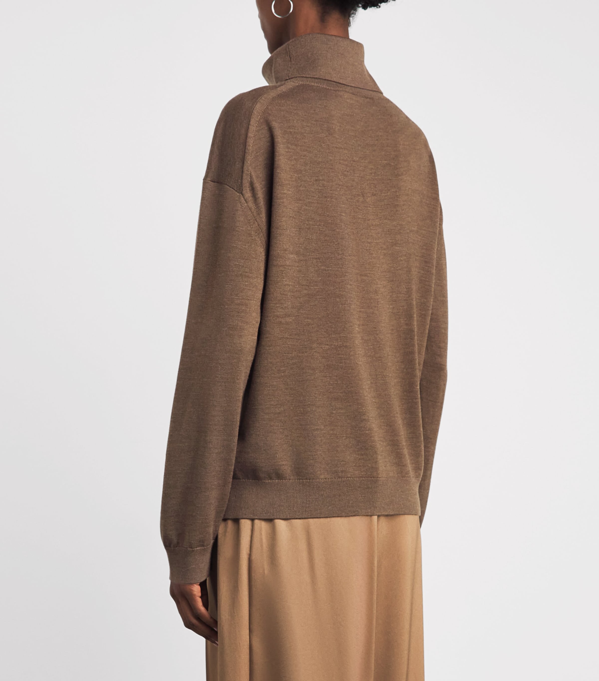 Simkhai Womens Merino Wool Aaliyah Sweater Otter Image 5
