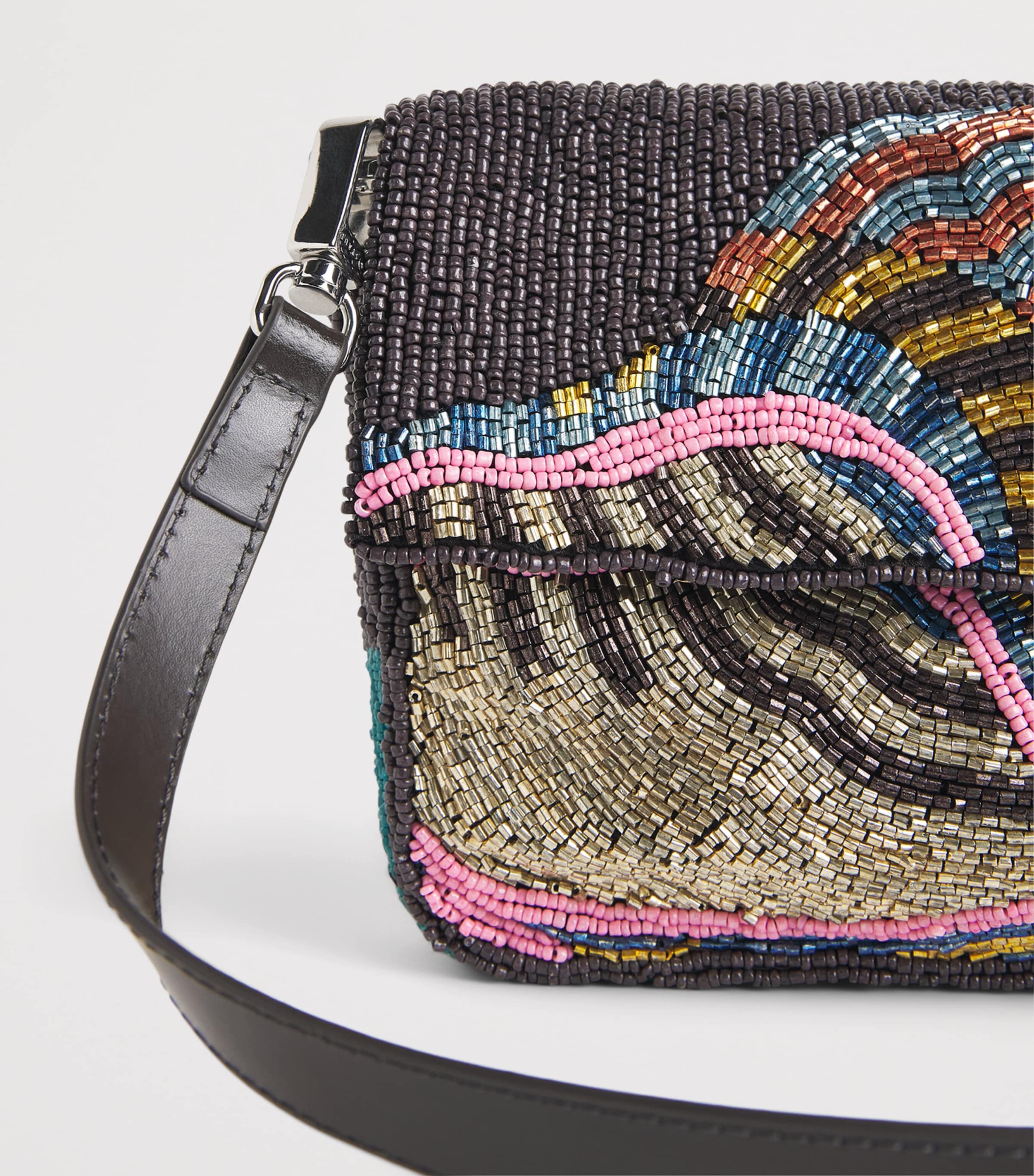 STAUD Beaded Timmy Shoulder Bag Cshl Conch Shell Image 5