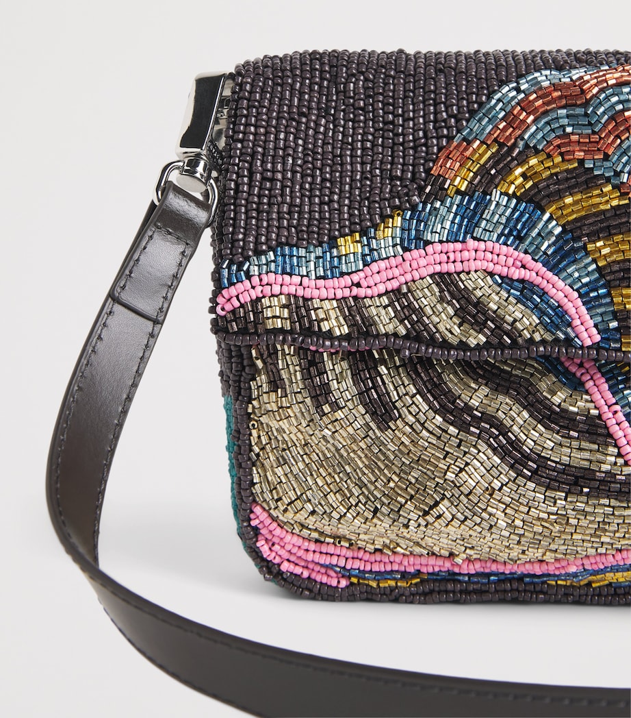STAUD Beaded Timmy Shoulder Bag Cshl Conch Shell Image 5