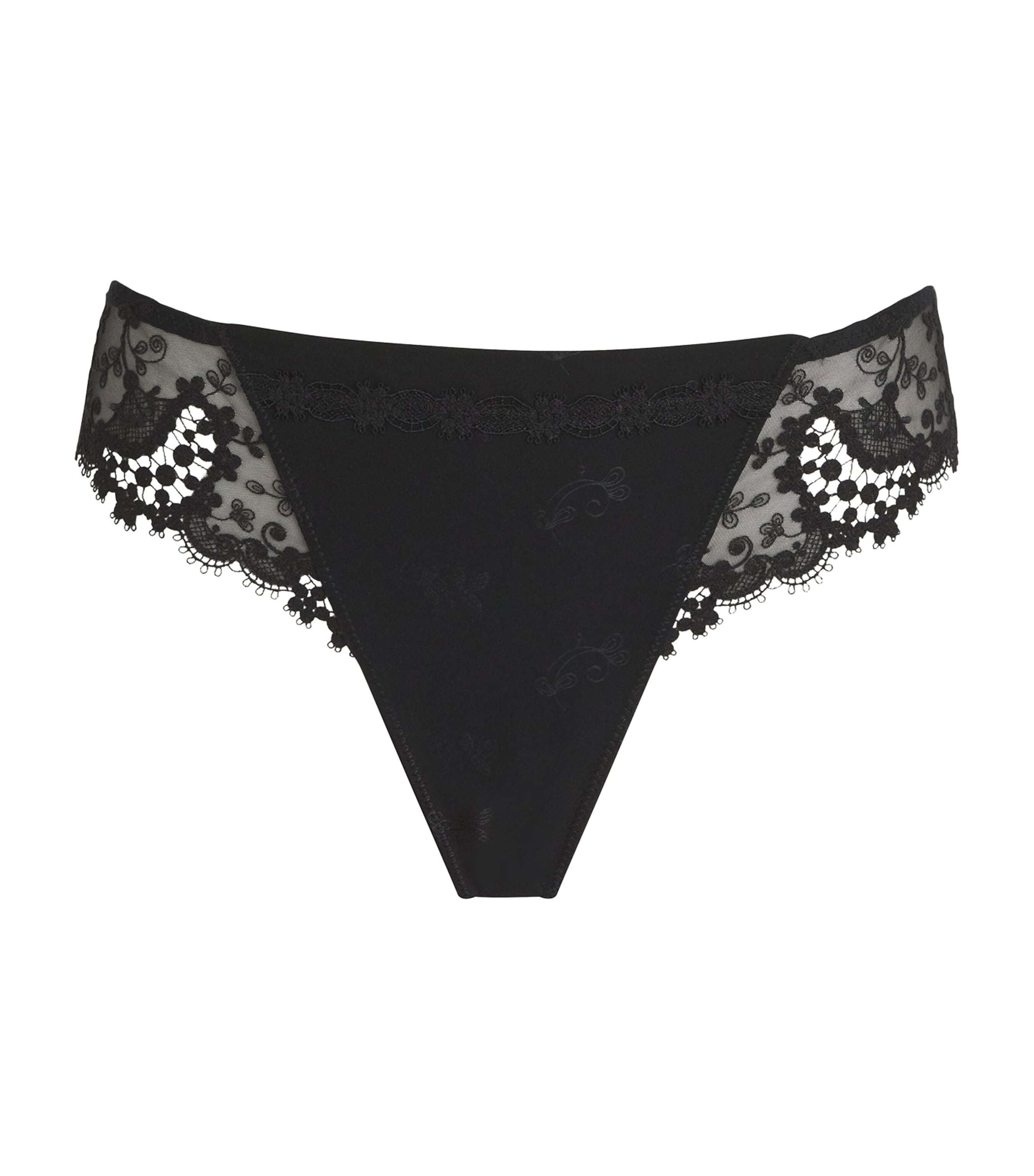 Simone Perele Lace Wish Tanga In Black