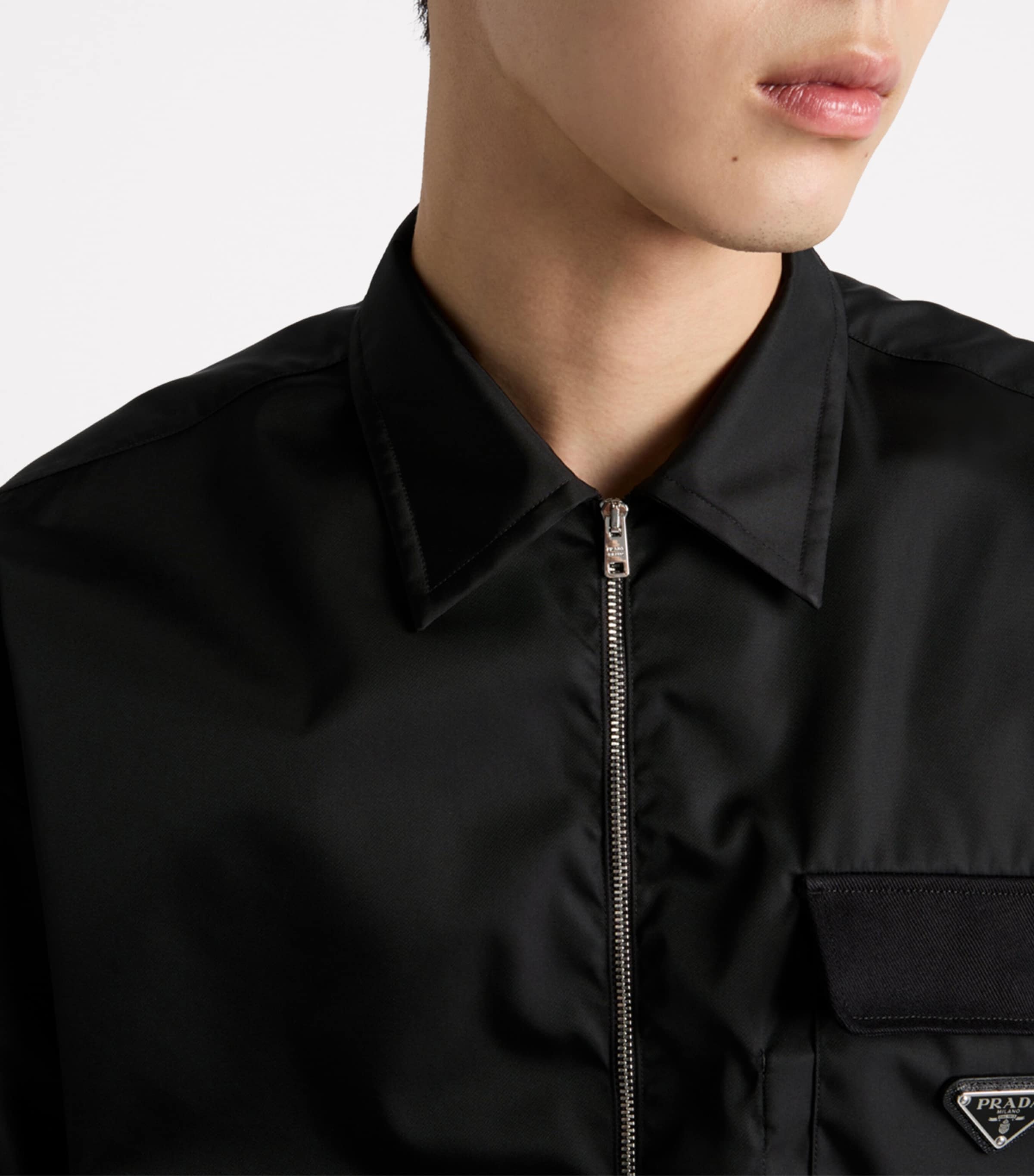 Re-Nylon Zip-Up Oversized Shirt F0002 Image 5