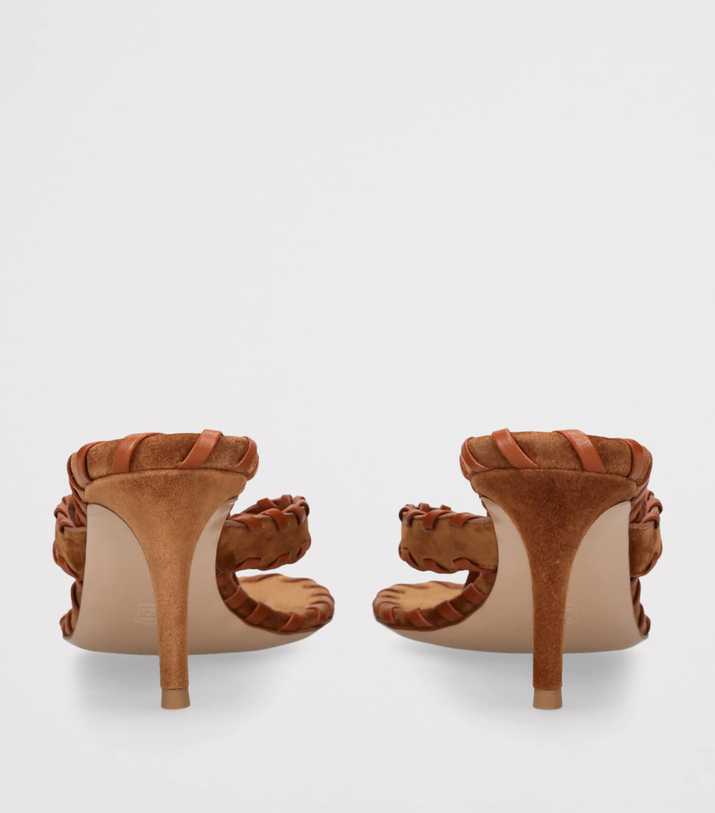 Gianvito Rossi Suede Heeled Mules 70 Mid Brown Image 2