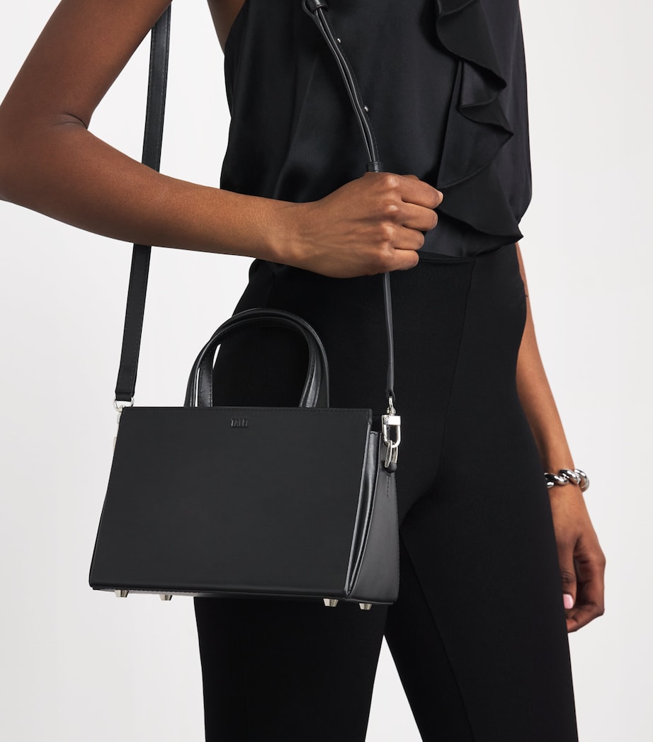 Talel Paris Medium Leather V2 Tote Bag Black Image 4