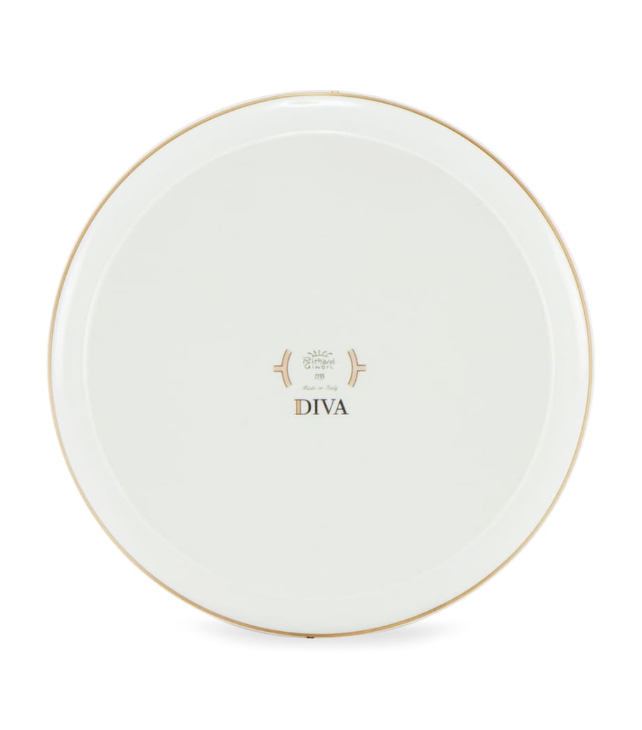 Porcelain Colonna Diva Giallo Round Tray (17cm) G00134901 Image 3