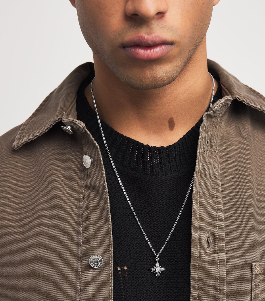 Sterling Silver Cross Pendant Necklace SILVER Image 2