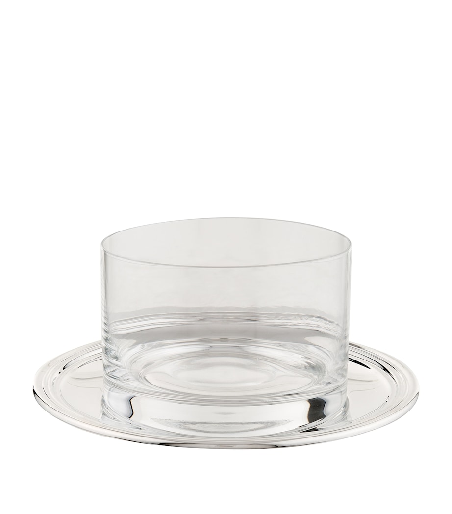 Silver Plated Georgian Round Butter Dish SILVER Image 2