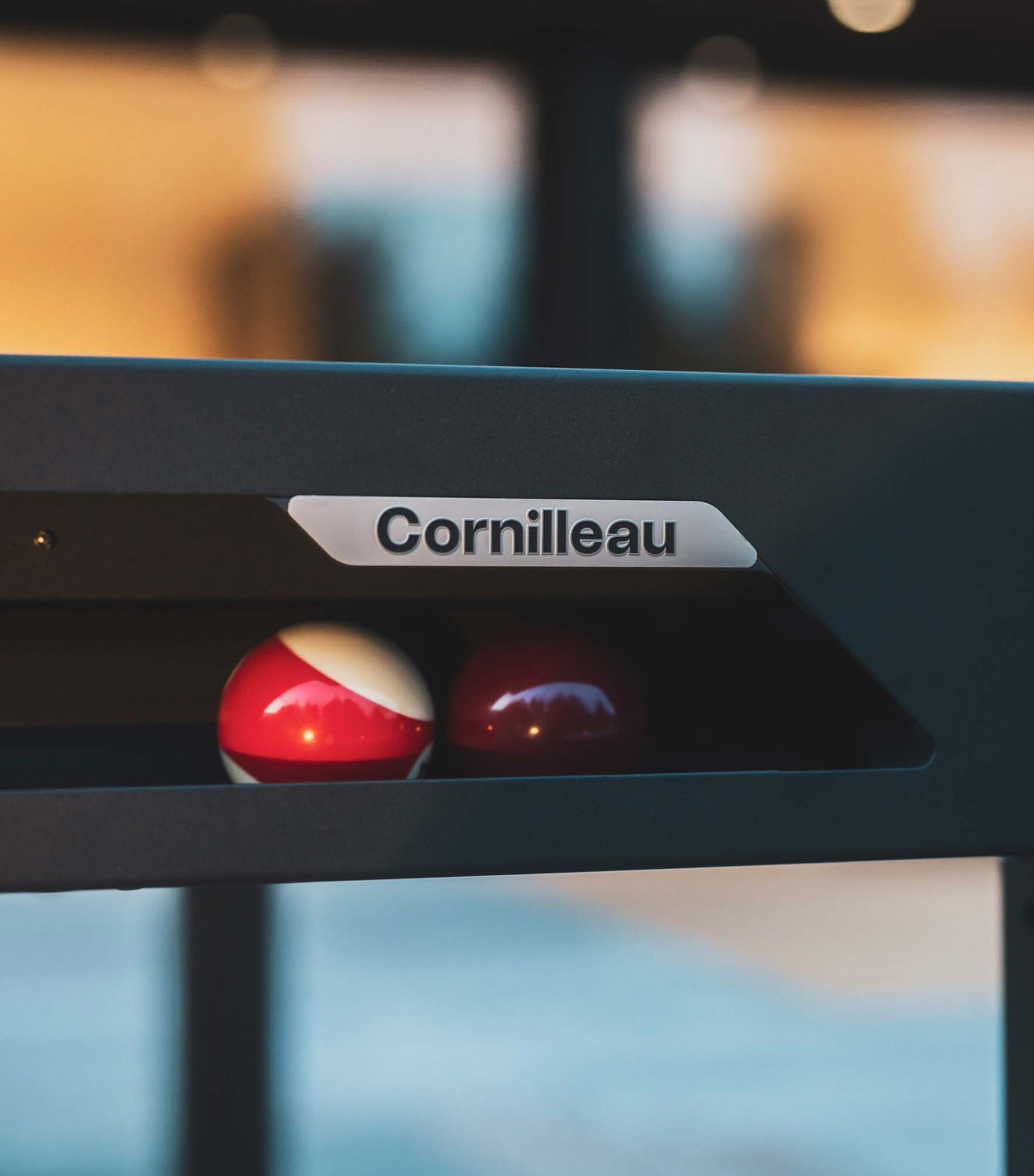 Cornilleau Classic Outdoor Pool Table Wht Mott/light Grey Image 11