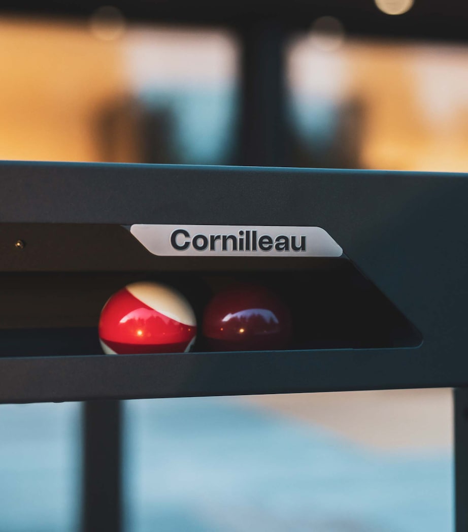 Cornilleau Classic Outdoor Pool Table Wht Mott/light Grey Image 11