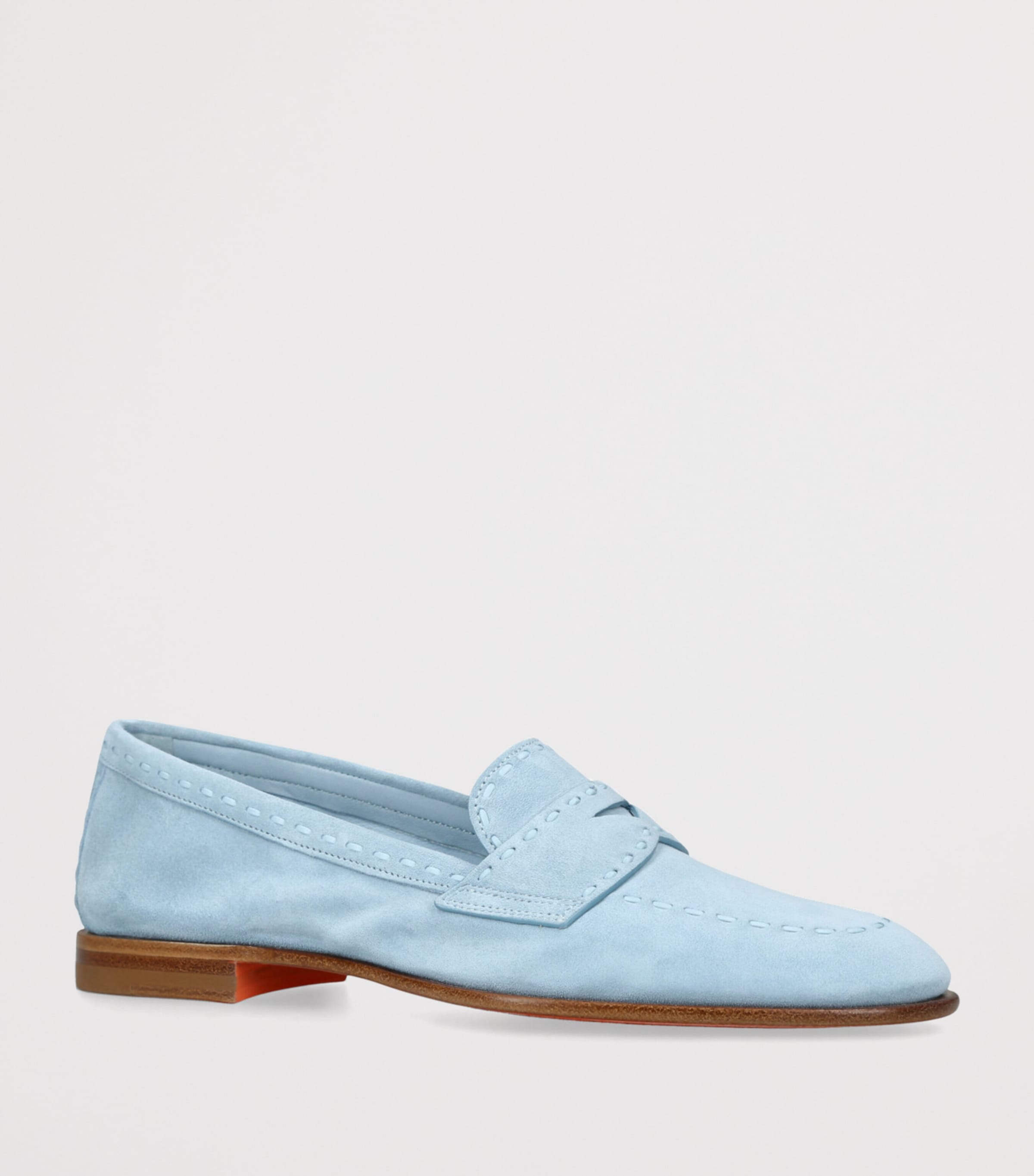 Suede Marlene Dash Loafers PALE BLUE Image 3