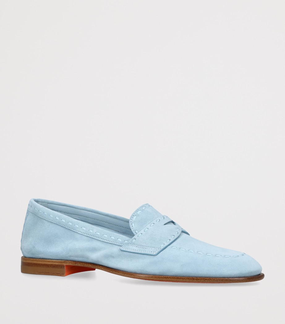 Suede Marlene Dash Loafers PALE BLUE Image 3