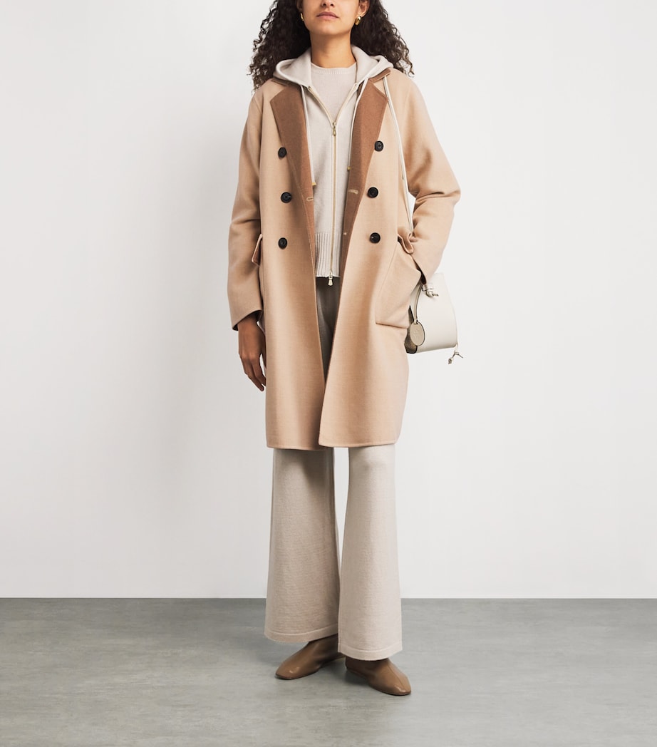 Wool Reversible Coat SABBIA, VISONE Image 2