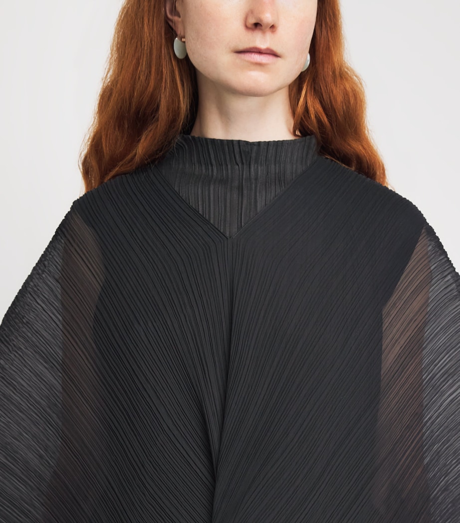 Pleats Please Issey Miyake Womens Madame-T May Stole Black Image 3