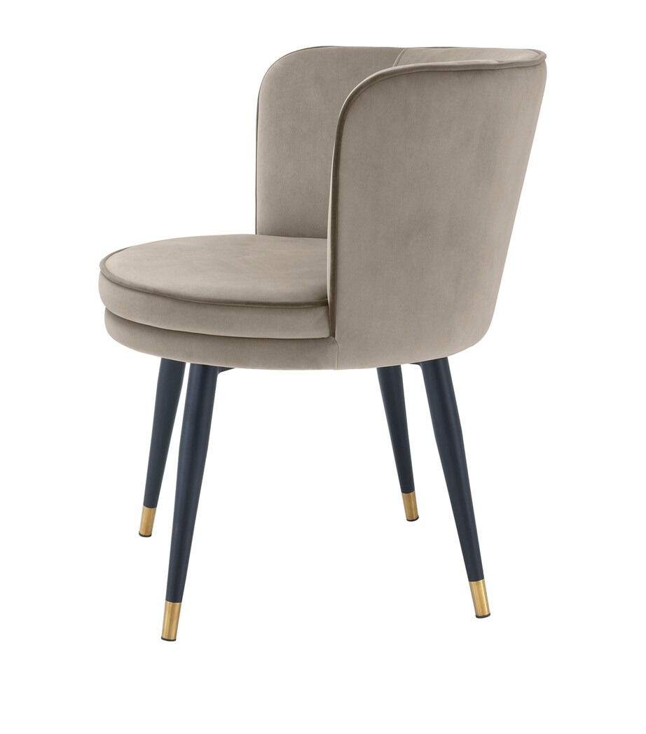 Velvet Grenada Dining Chair GREY Image 2