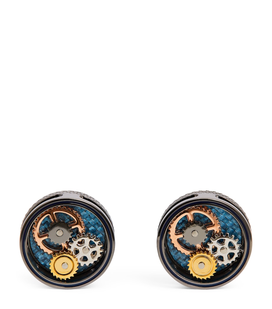 Circle Gear Cufflinks GUNMETAL Image 1