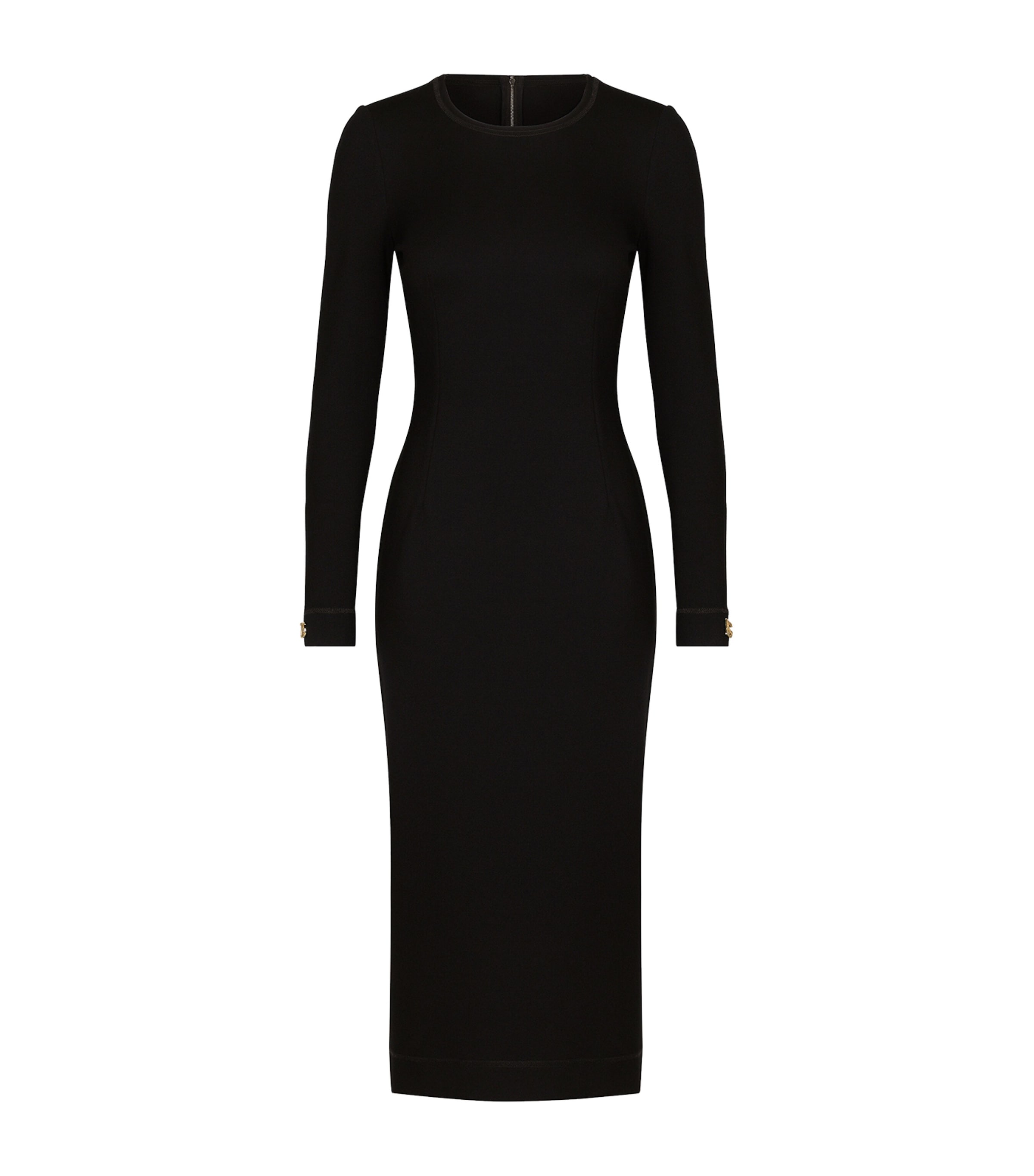 Dolce & Gabbana Jersey Calf-length Dress With Dg Logo Details