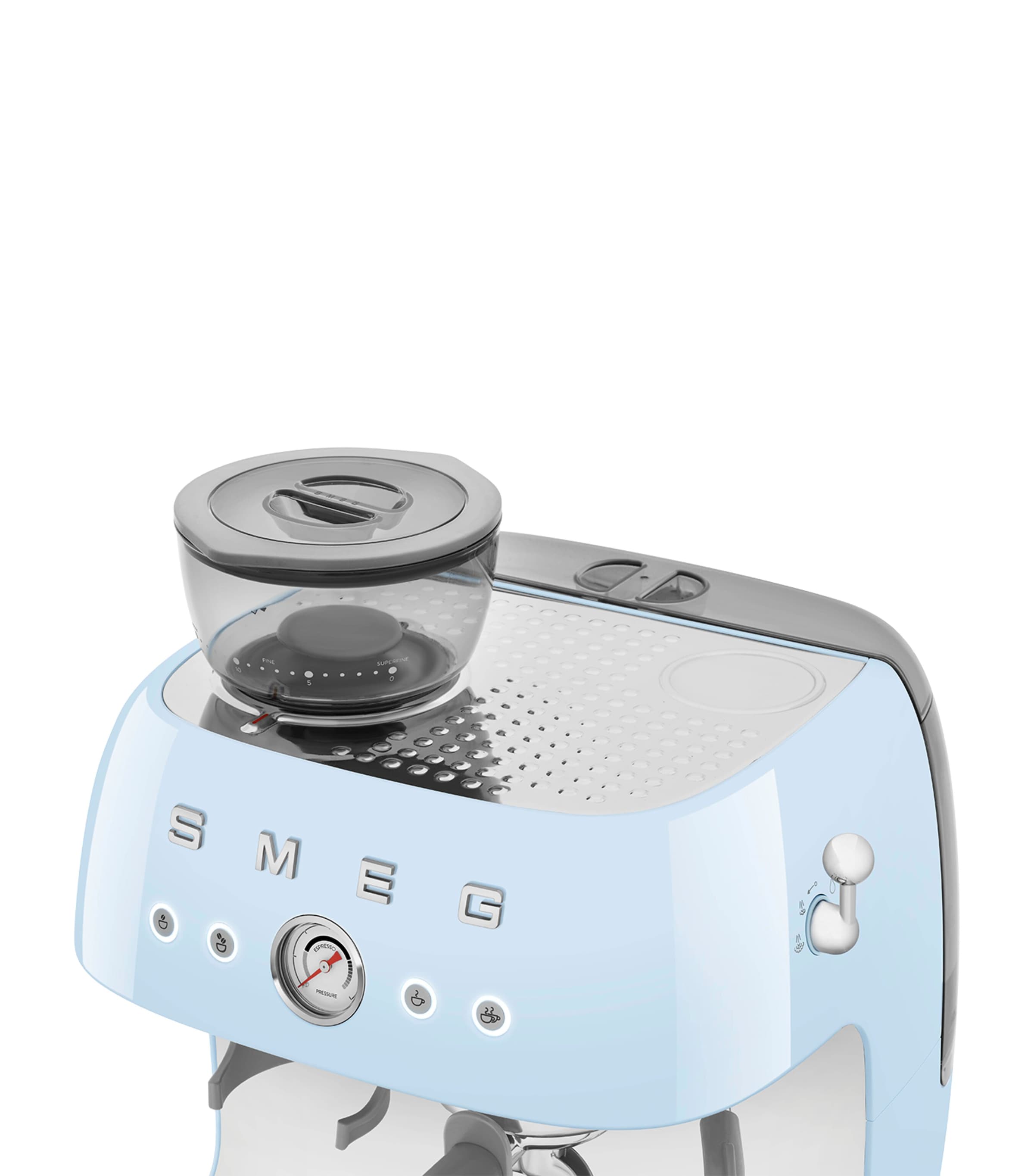 Smeg EGF03PBUK Espresso Coffee Machine with Grinder Pastel Blue Image 5