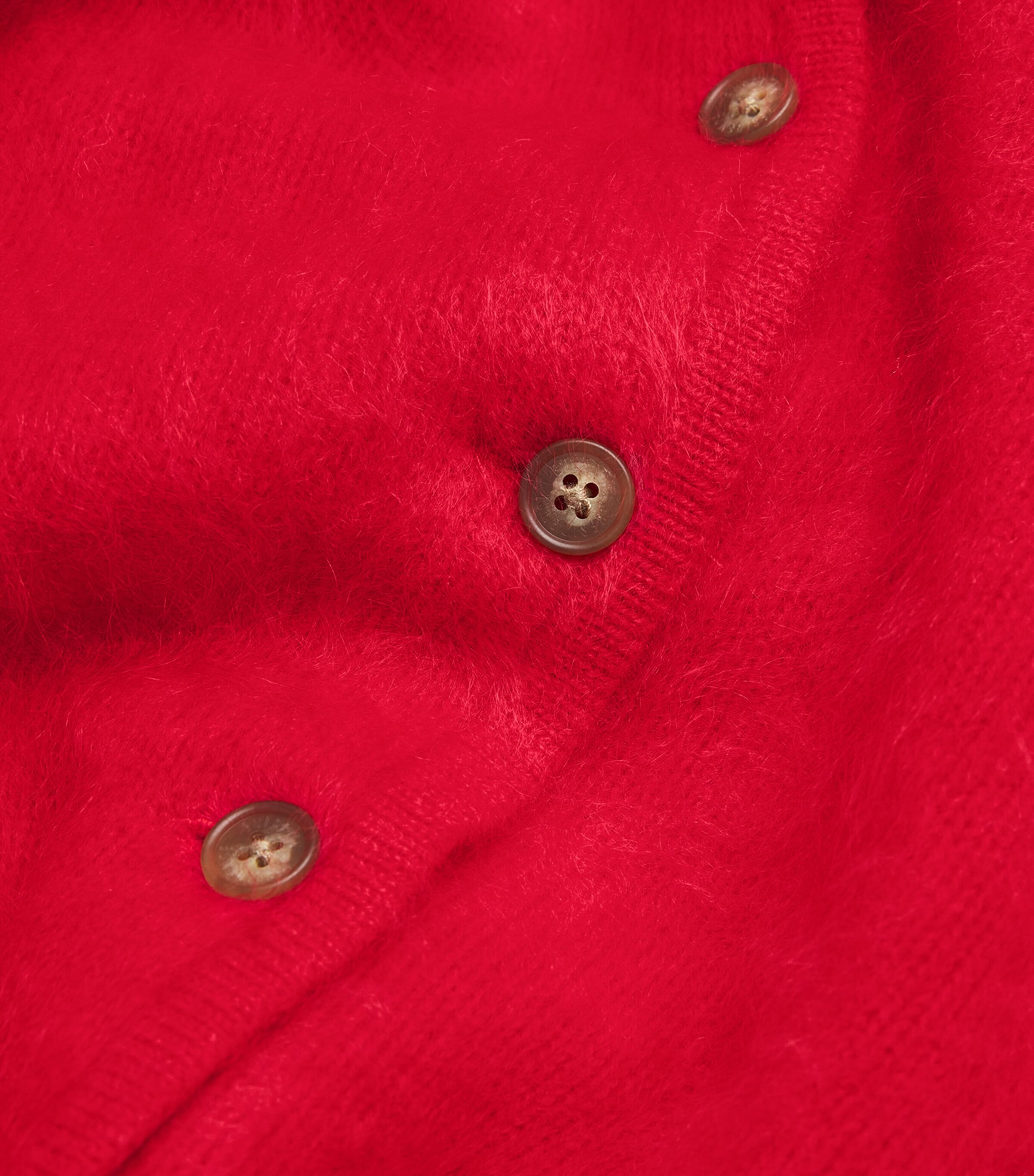Guest In Residence Womens Cashmere Grizzly Cardigan True Red Image 5