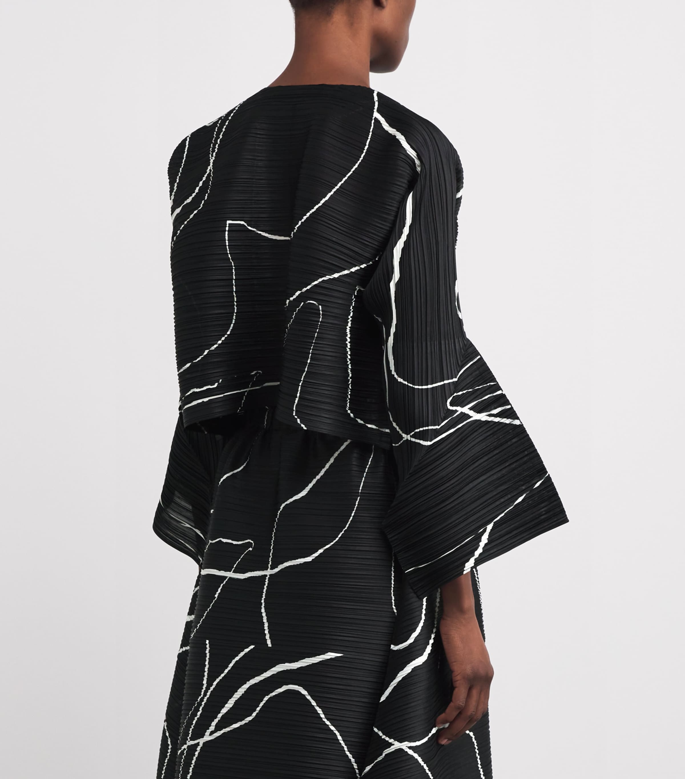 Printed Pause Jacket BLACK Image 4