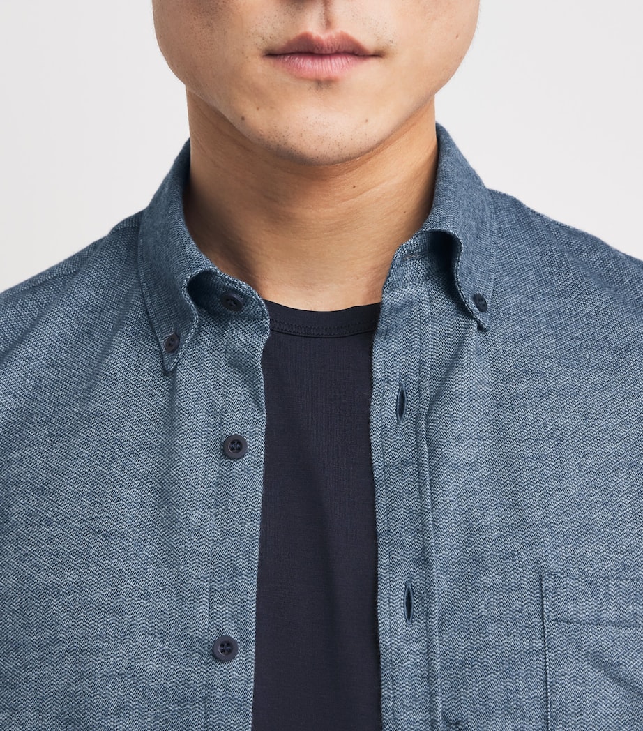 Brushed Cotton Shirt LIGHT BLUE MEL26 Image 6