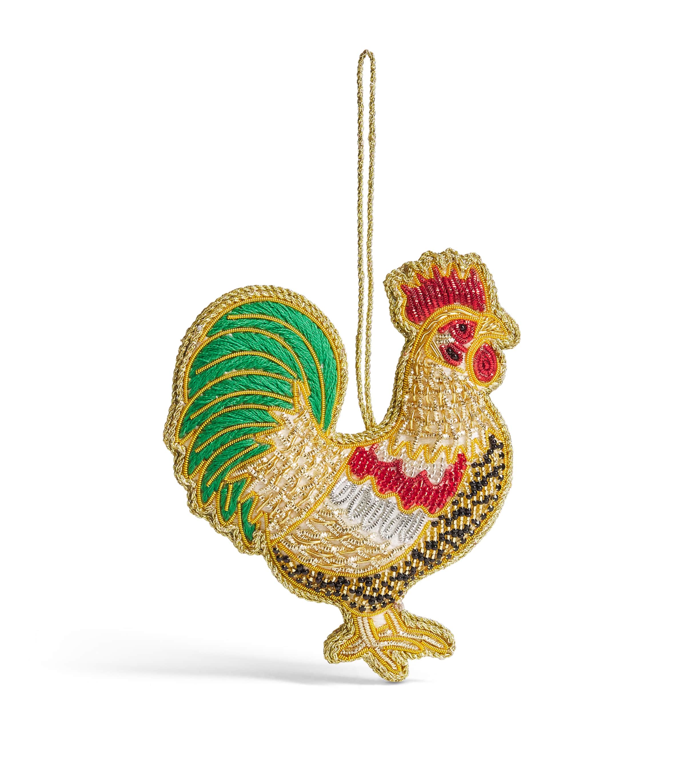 Tinker Tailor Beaded Cockerel Tree Decoration Image 1