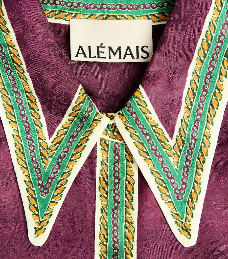 ALEMAIS Womens Printed Ruthie Shirt Image 6