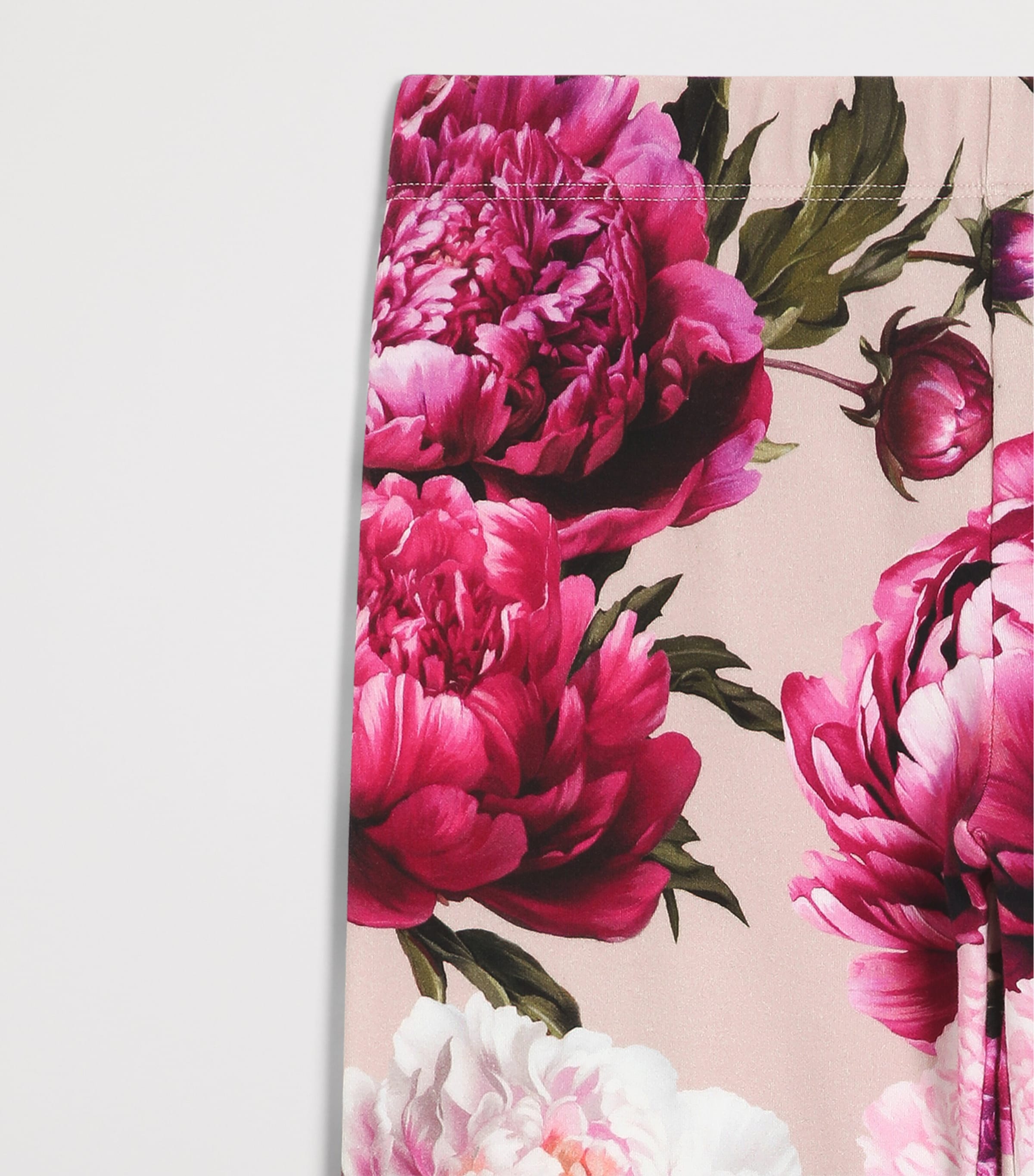 Dolce&Gabbana Kids Stretch-Cotton Peony Print Leggings (8-12+ Years) — foto 3