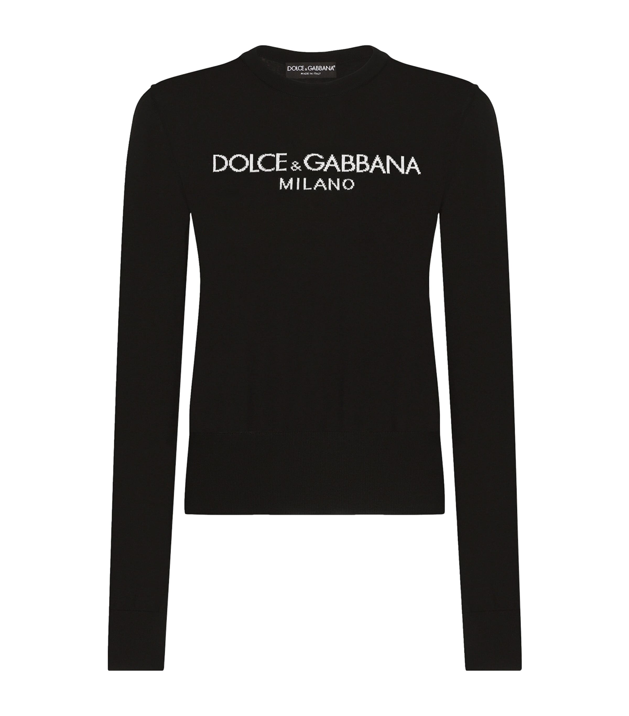 Shop Dolce & Gabbana Wool Logo Sweater