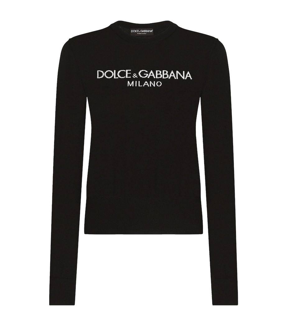 Wool Logo Sweater N0000-BLACK Image 1