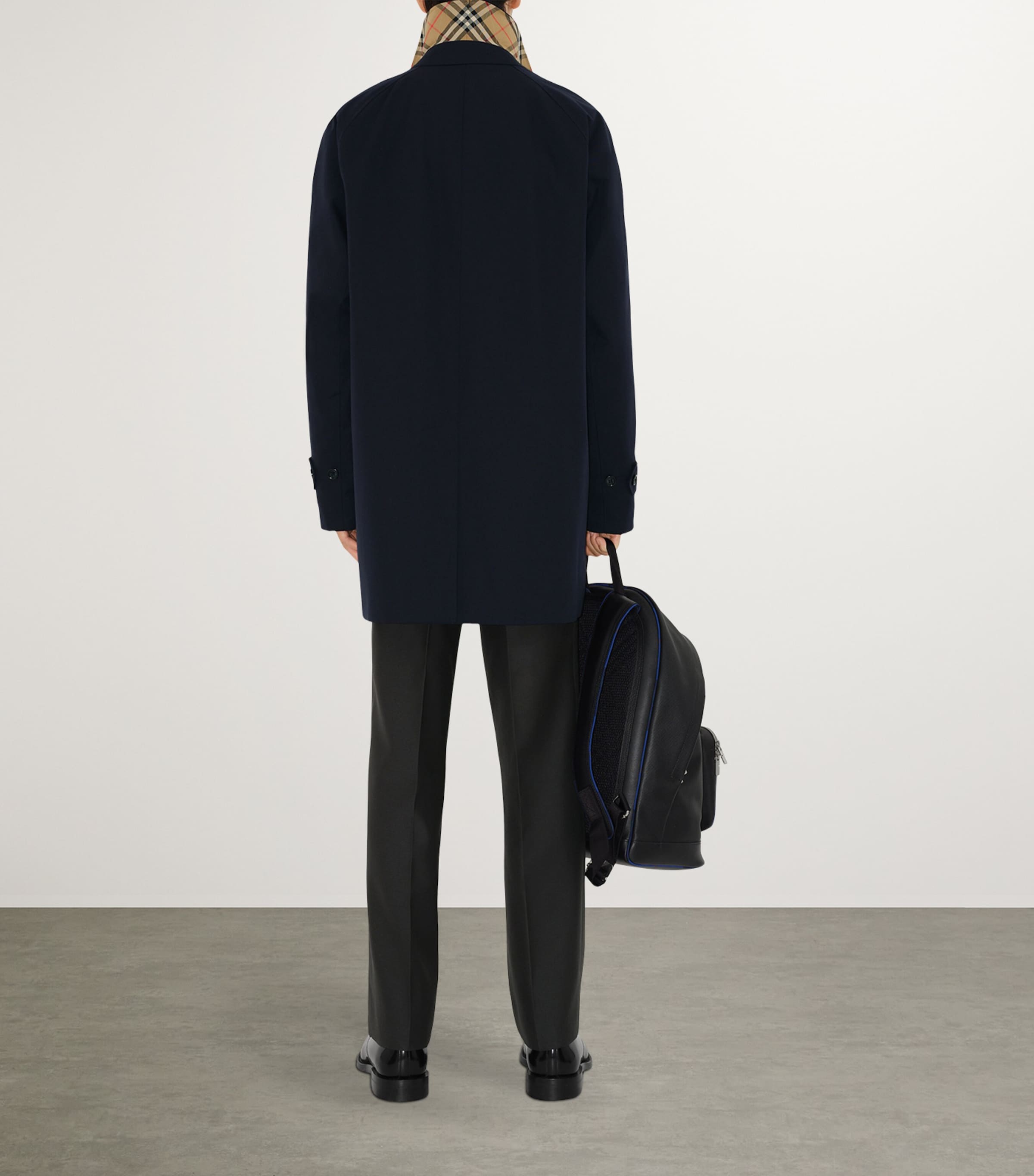 Short Camden Heritage Car Coat COAL BLUE Image 2