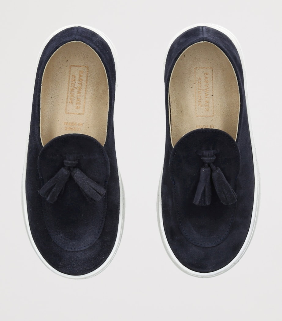 BabyWalker Suede Tassel Loafers Blue/dark Image 4