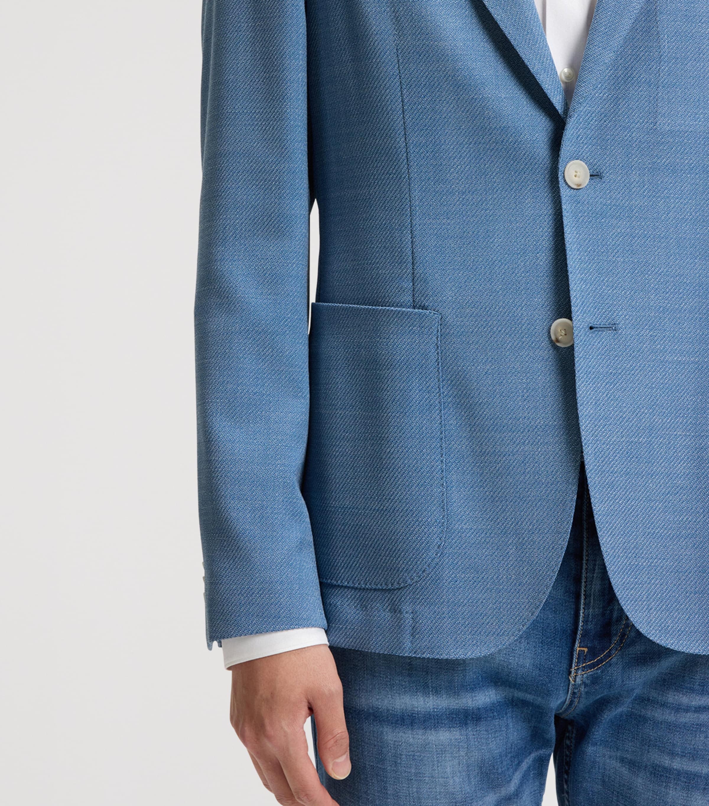 BOSS Mens Stretch-Cloth Blazer Image 6