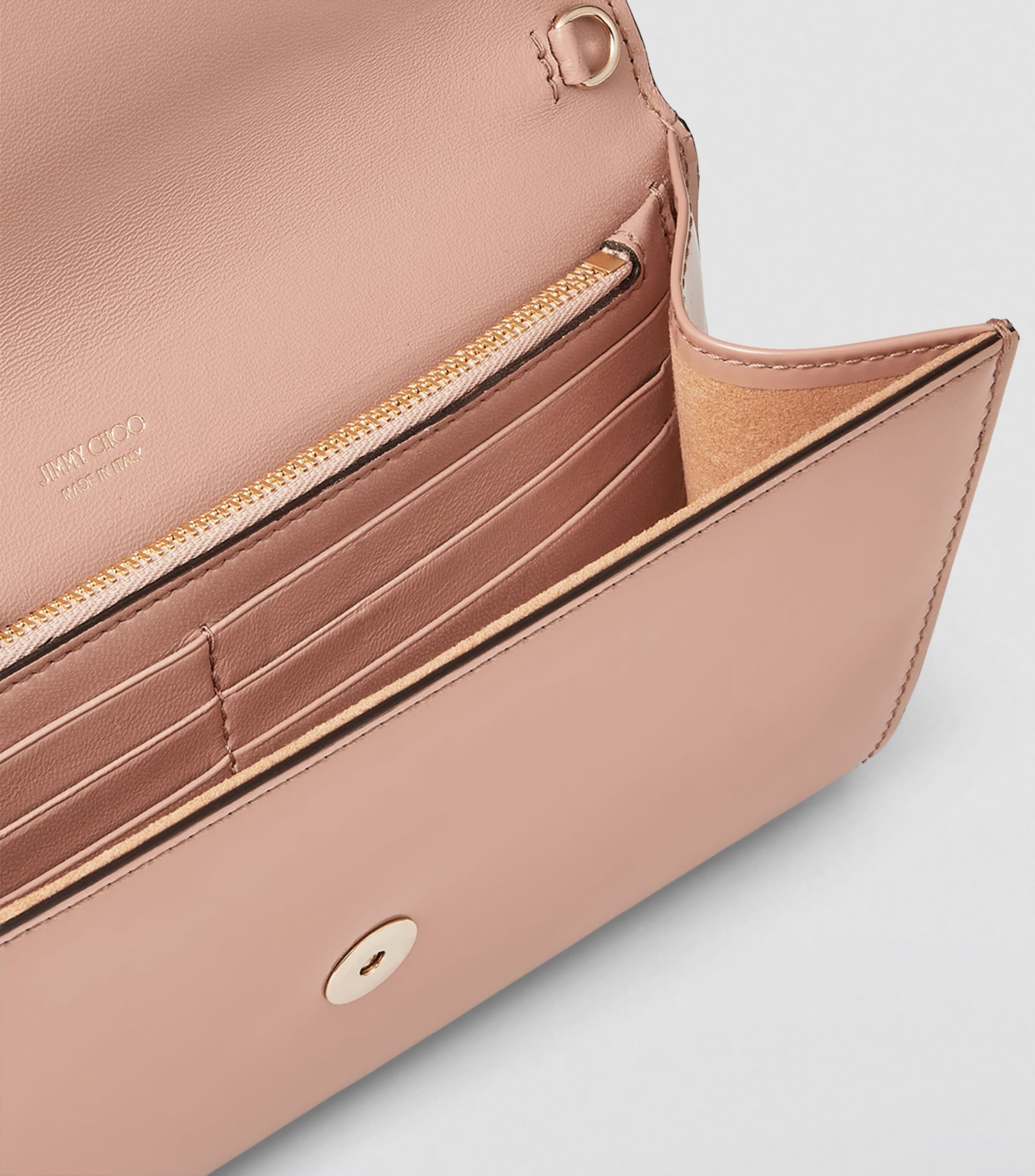 Jimmy Choo Leather Emmie Clutch Bag | Harrods US