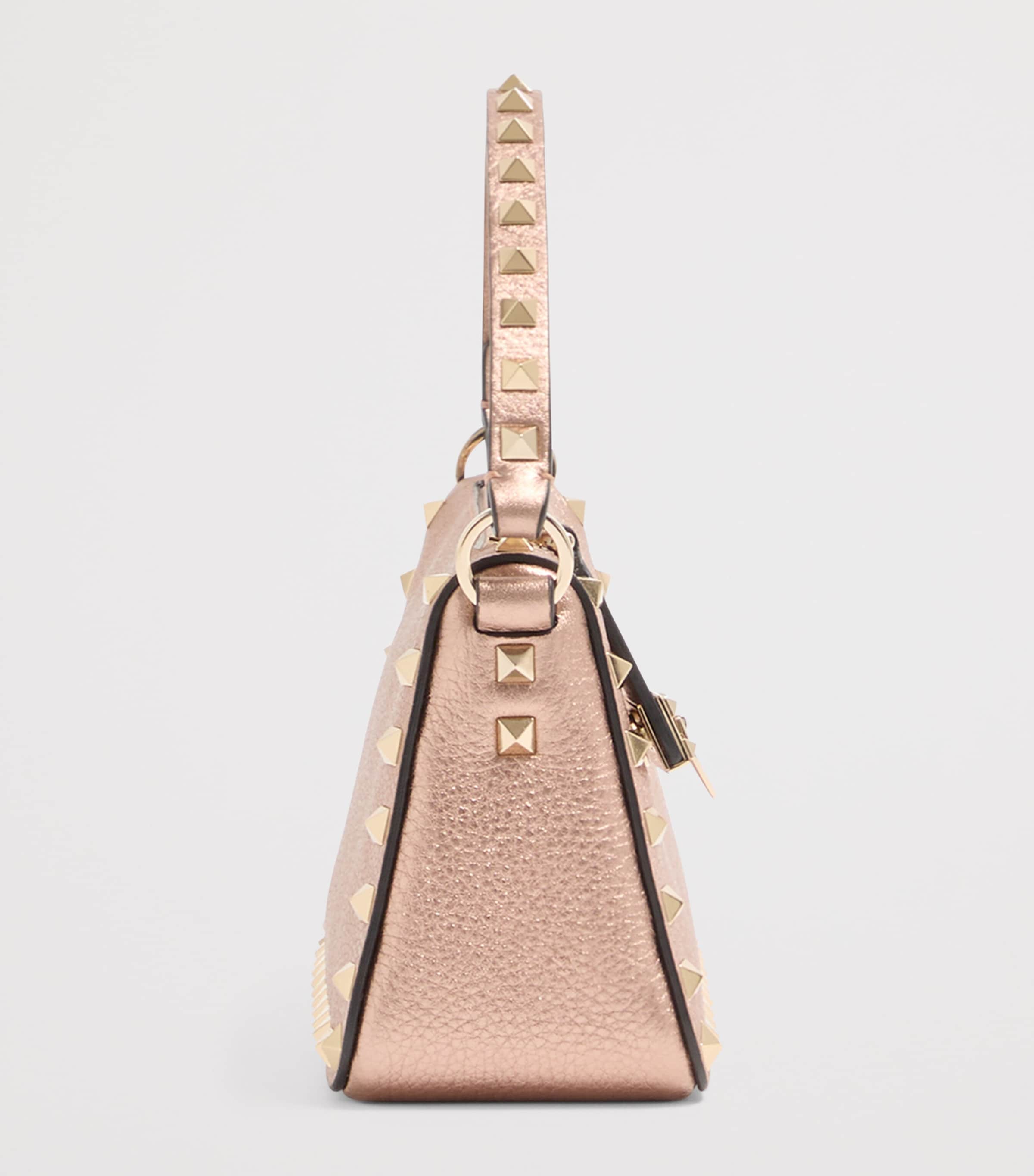 Small Leather Rockstud Shoulder Bag GF9 Image 4
