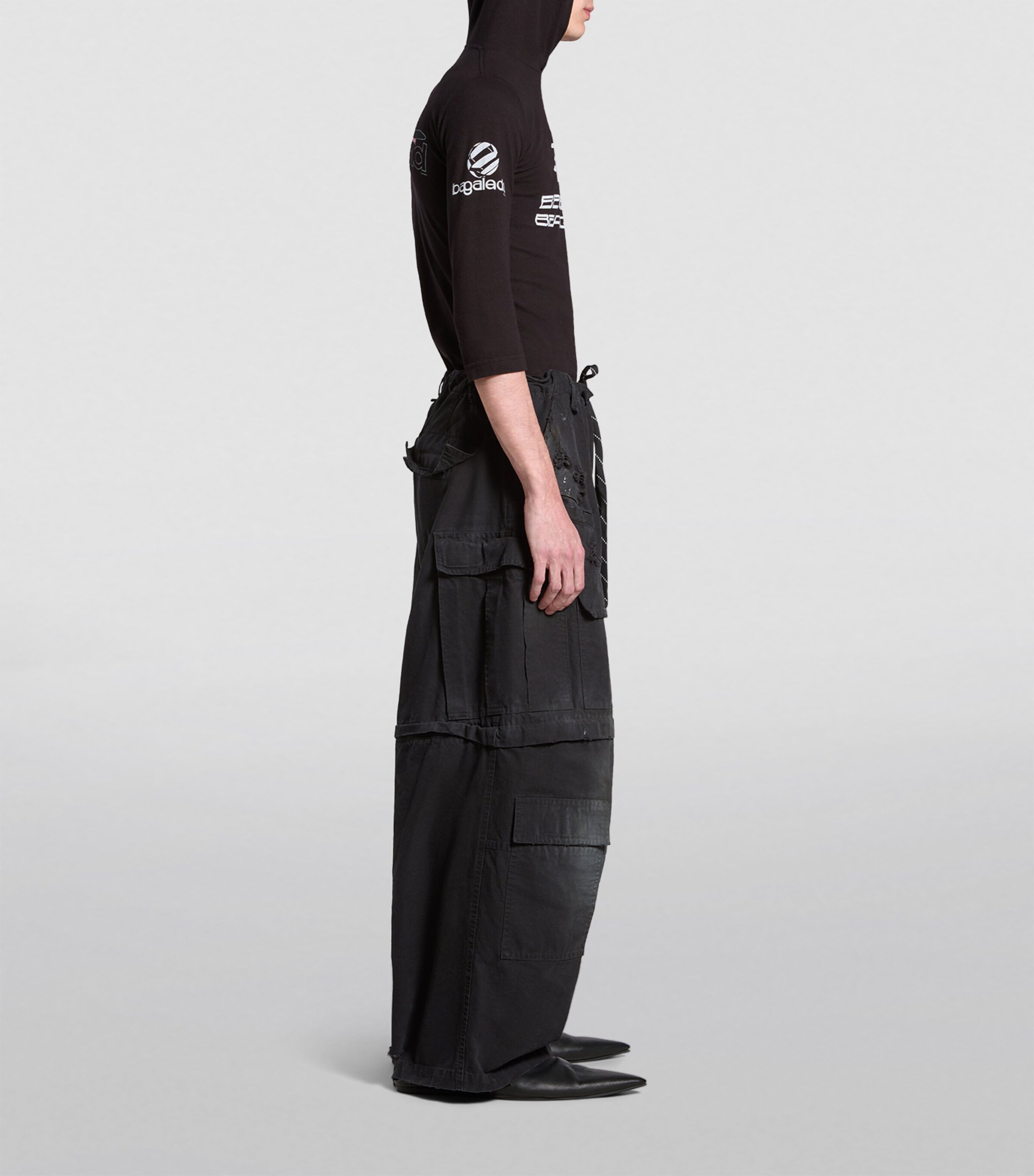 Balenciaga Distressed Cargo Trousers | Harrods US