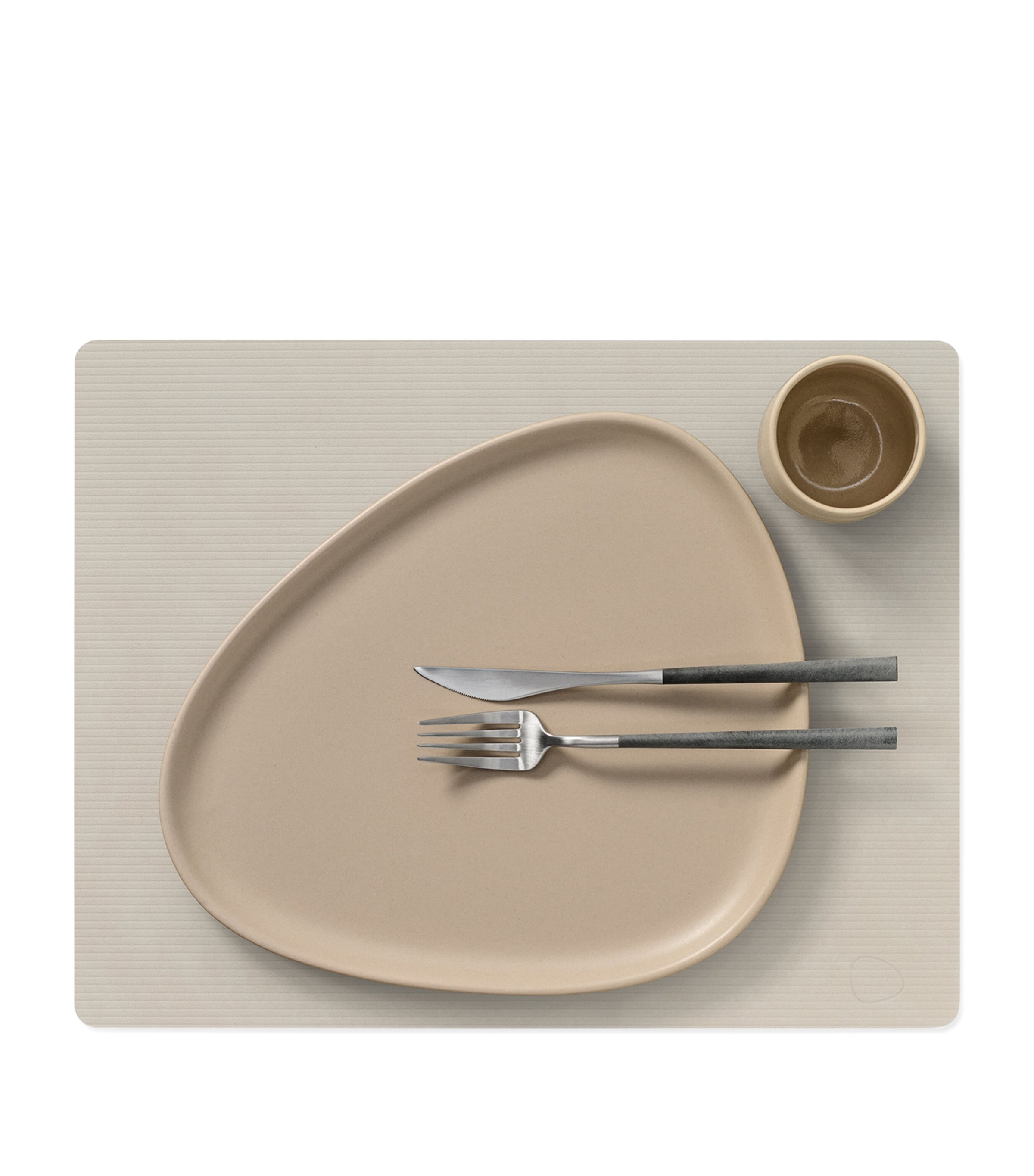 Large Square Corduroy Placemat (Set of 4) OYSTER WHITE Image 2