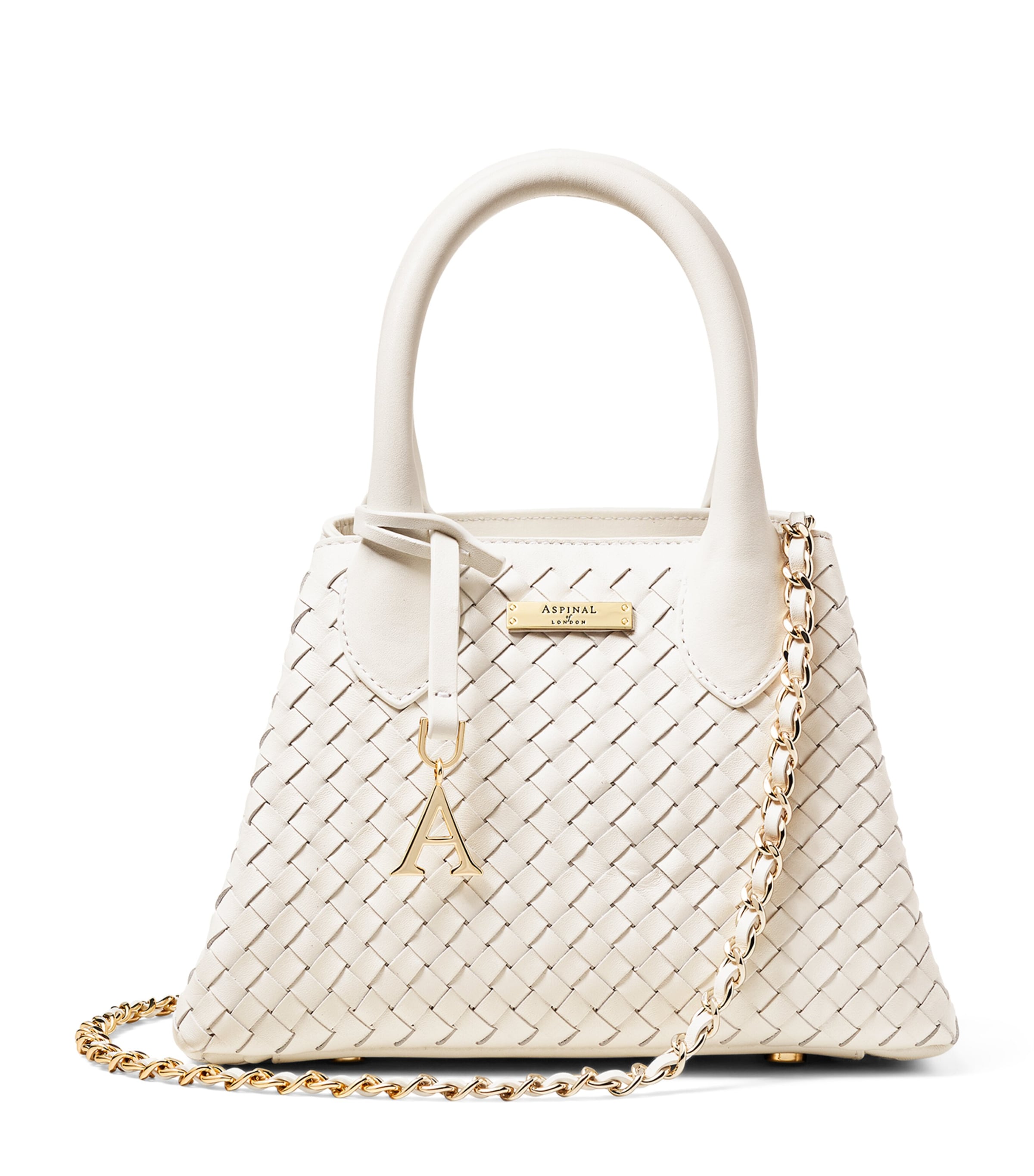 Aspinal Of London Mini Leather Paris Top-handle Bag In Neutral