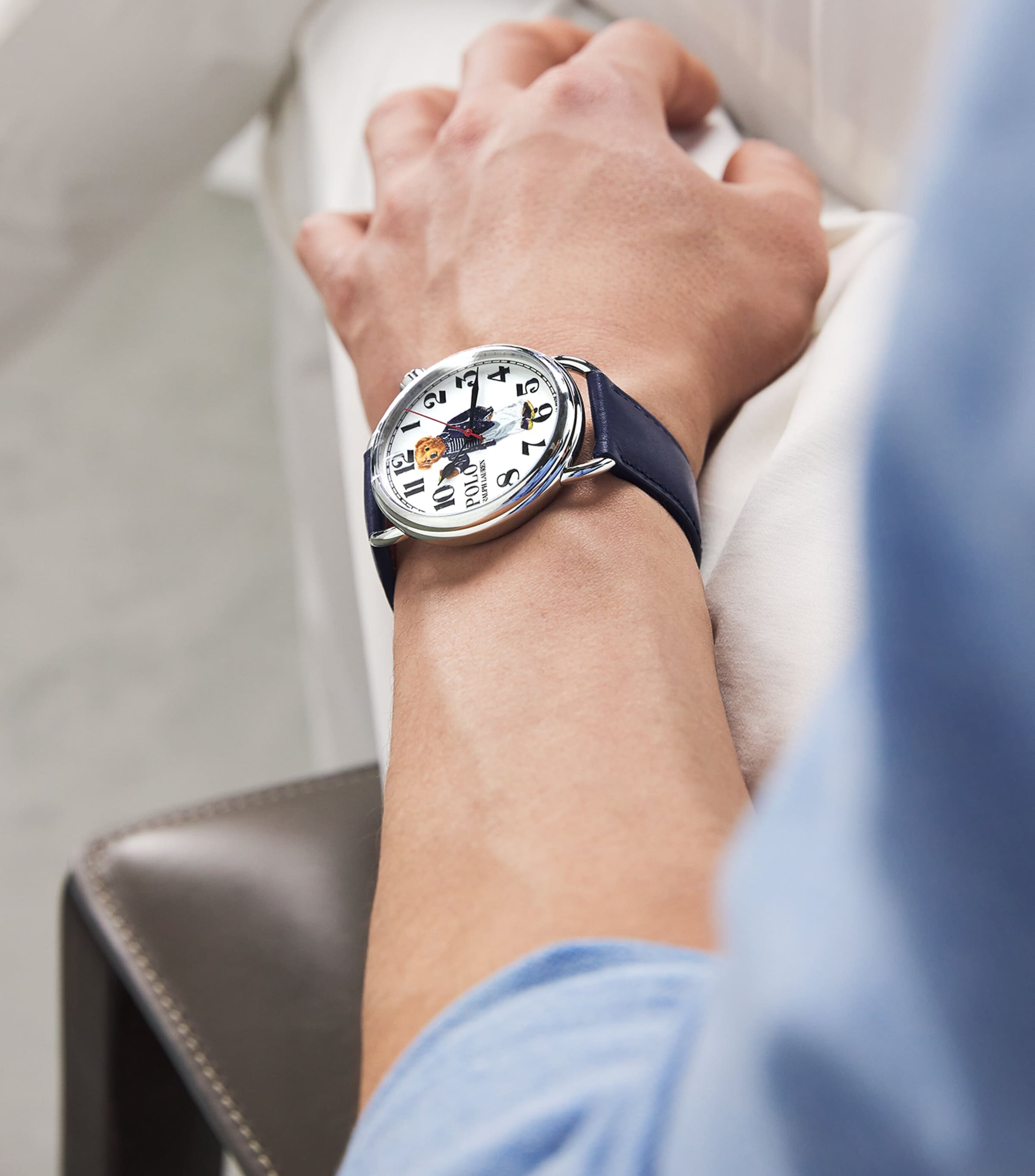 Stainless Steel Riviera Polo Bear Watch 42mm WHITE Image 2