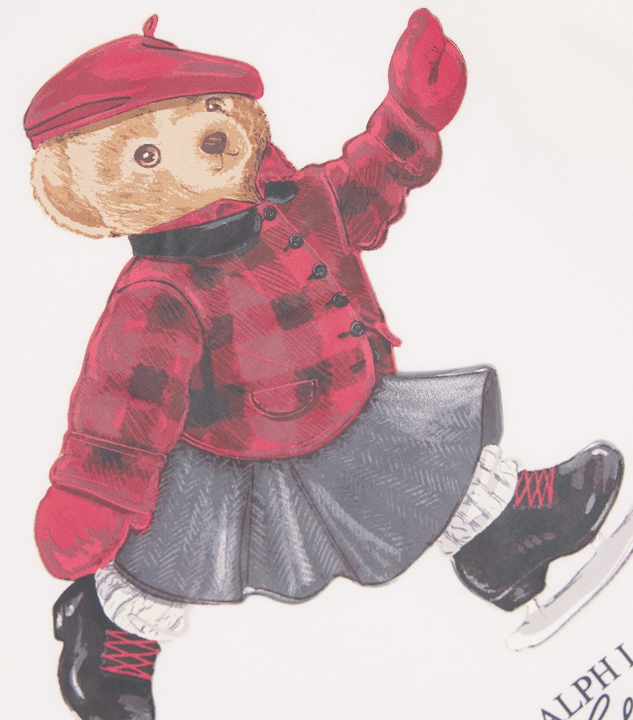 Long-Sleeve Skating Polo Bear T-Shirt (6-14 Years) CREAM Image 3