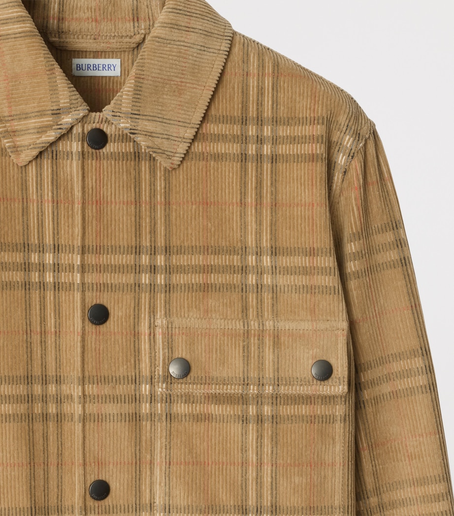 Corduroy Check Overshirt SAND IP CHECK Image 5