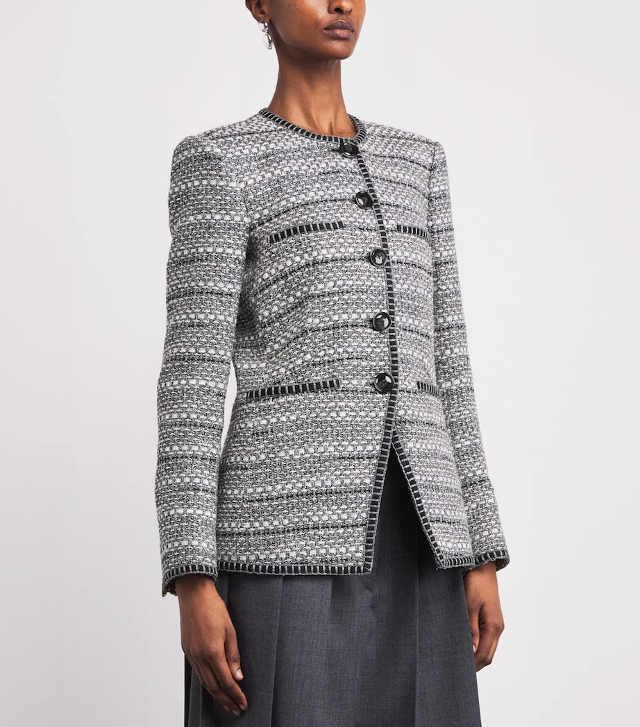 Tweed Alessia Blazer E0359 SILVER Image 3