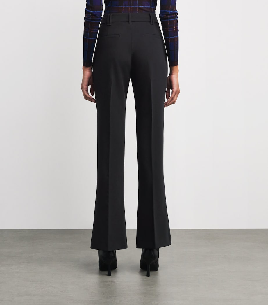 Flared Tailored Trousers BLACK Image 4