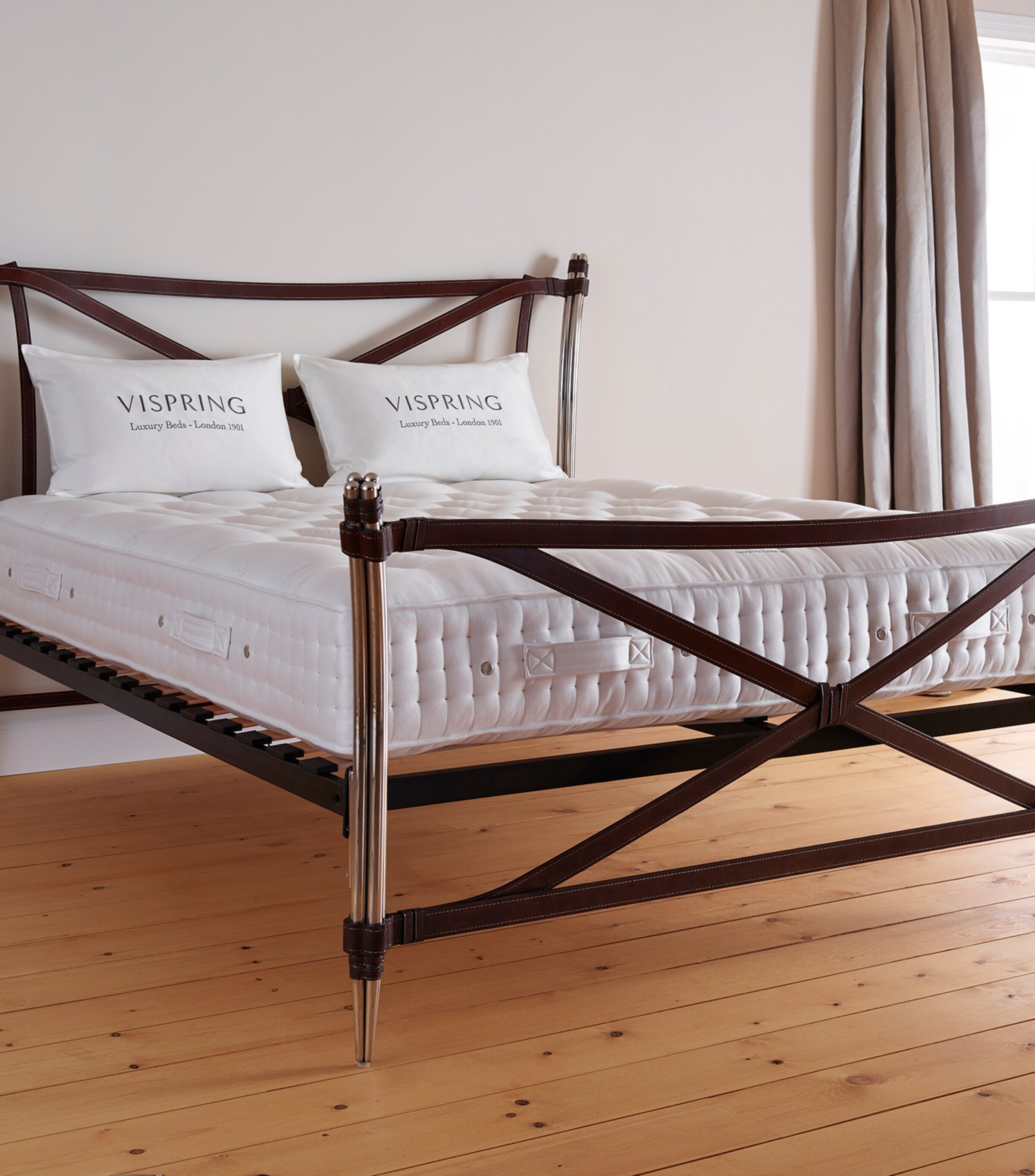 Medium Bedstead Supreme Mattress (150cm x 200cm) WHITE Image 2