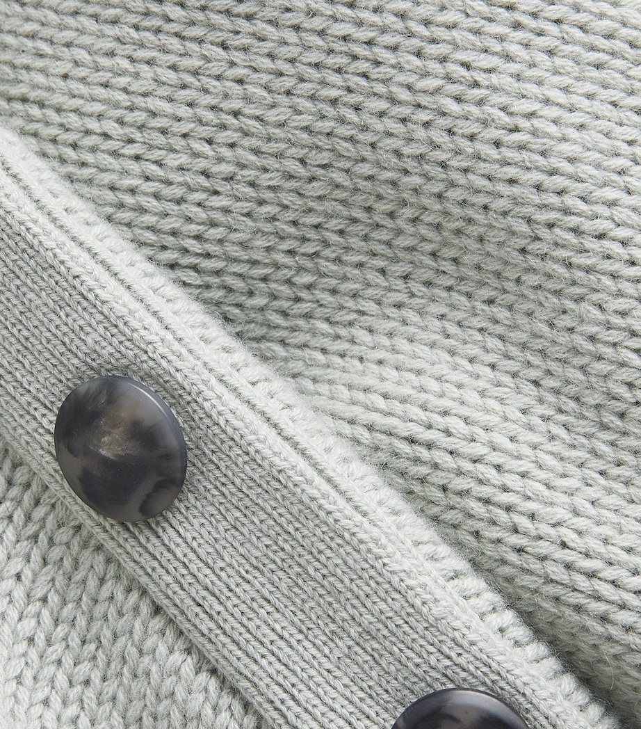 Wool-Cashmere Buttoned Sweater A8210 Image 5